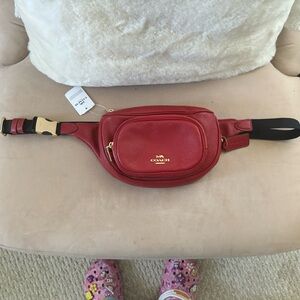 Coach Bum Bag, authentic Coach pebbled leather.